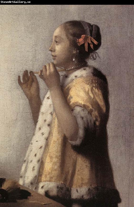 VERMEER VAN DELFT, Jan Woman with a Pearl Necklace (detail)  gff